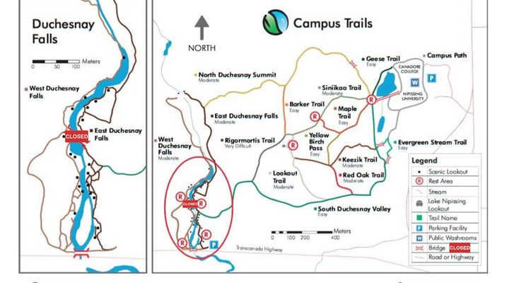 Public Advisory: Duschesnay Falls Bridge Closure
